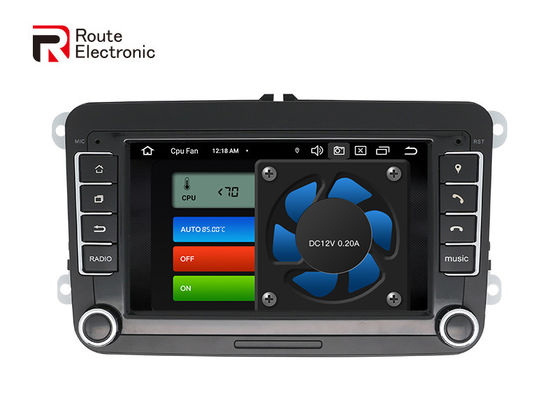 VW Universal Octa Core Android Στερεοφωνικό αυτοκινήτου 7 ιντσών με φυσικά κουμπιά ανεμιστήρα ψύξης