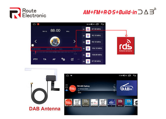 Bluetooth 8 Core 2 Din Ραδιόφωνο αυτοκινήτου 10,1 ιντσών QLED 1280×720 Φωνητικός έλεγχος