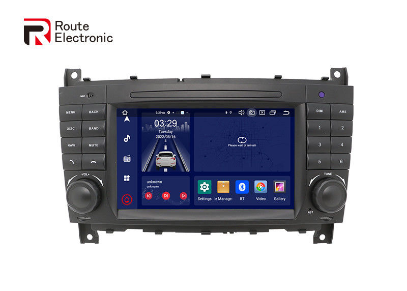 Benz W203 OEM Android Car Audio 2 DIN με οθόνη LCD 7&quot; 1024×600
