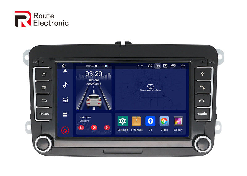 VW Universal Octa Core Android Στερεοφωνικό αυτοκινήτου 7 ιντσών με φυσικά κουμπιά ανεμιστήρα ψύξης